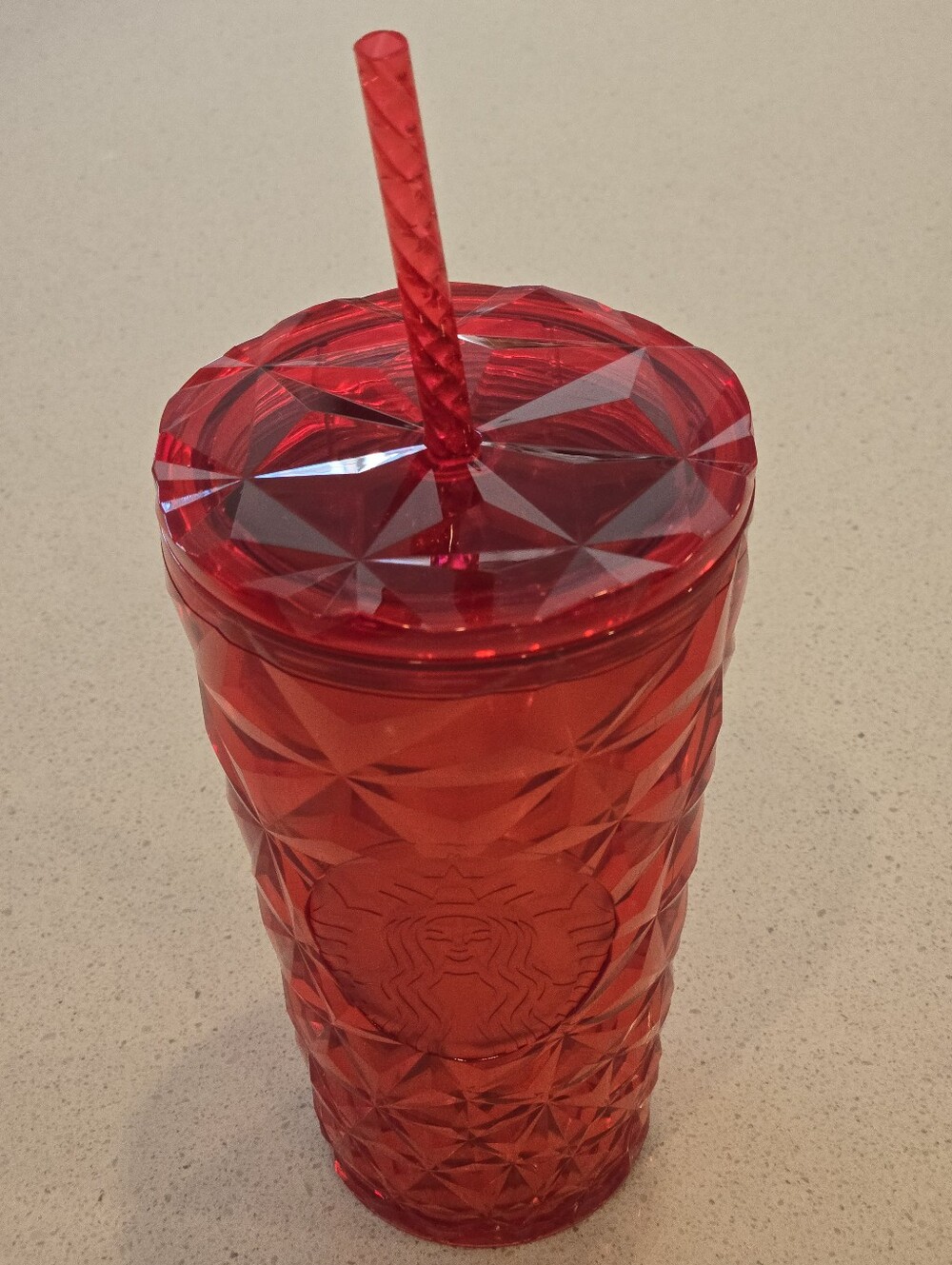 2023 Starbucks Holiday Poinsettia Red Prism Tumbler - 16oz